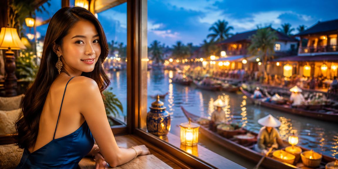 Người dùng Huế ngồi cà phê kiểm tra khuyến mãi nạp tiền và tài khoản trực tuyến